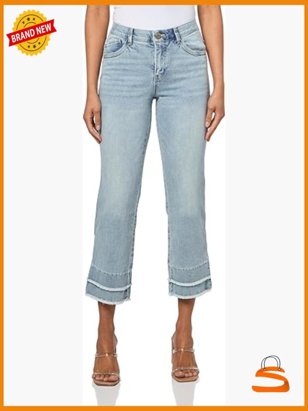 Mid Rise Kick Flare Jeans with Tummy Control and Booty Lift